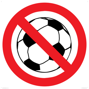 P909 Prohibition: No ball games